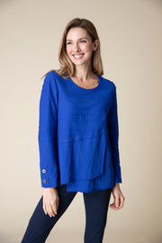 Steady Stream Overlay Top - Pear