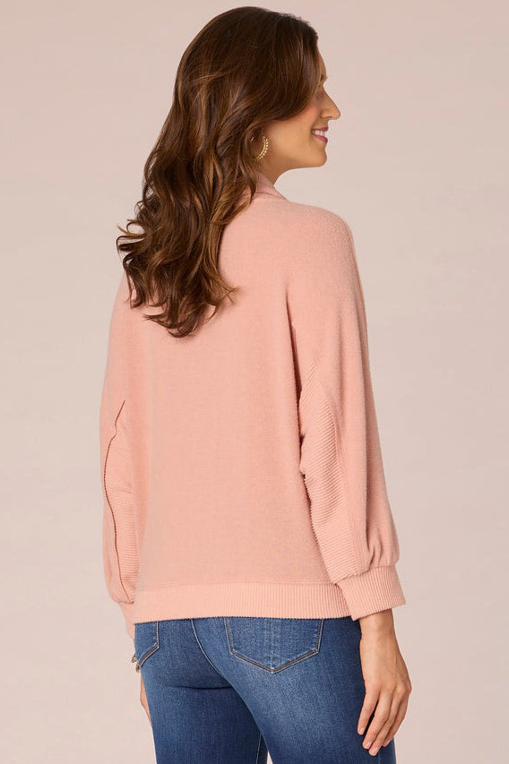 Blouson Sleeve Knit Top - Maple Sugar