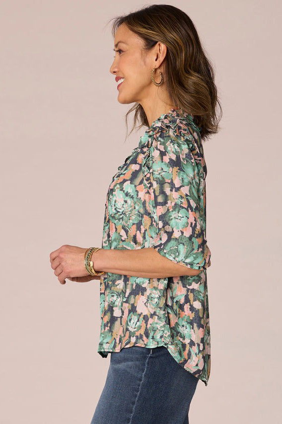 Floral Printed Woven Top