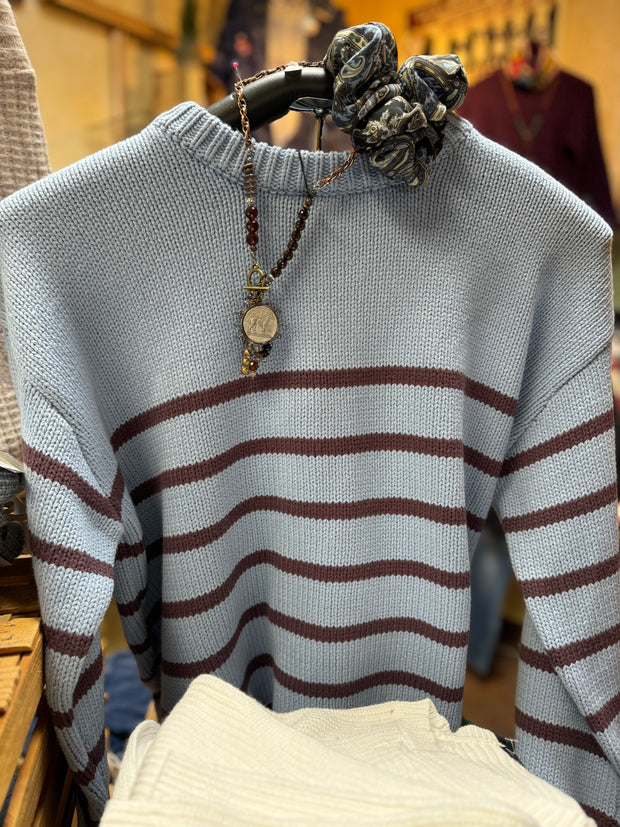 Boyfriend stripe sweater