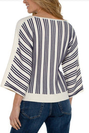 Dolman Sleeve Stripe Sweater