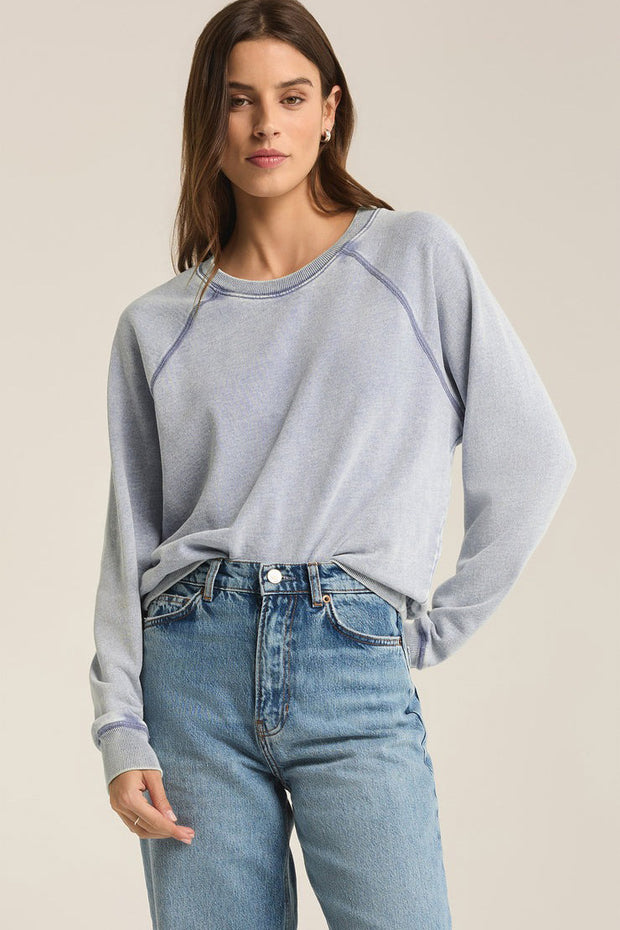 Saldana Knit Denim Top