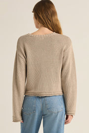 Emerson Cropped Sweater - Oatmeal Heather