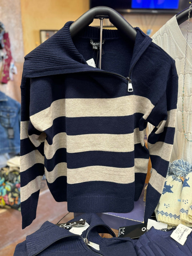 Stripes t-nk sweater