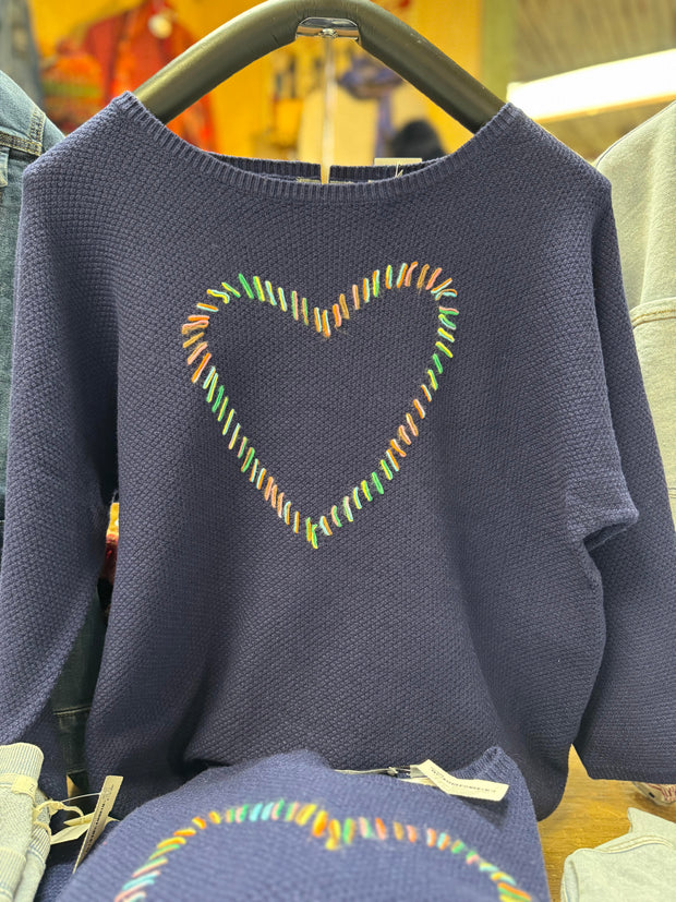 Dolman w/ embellished heart